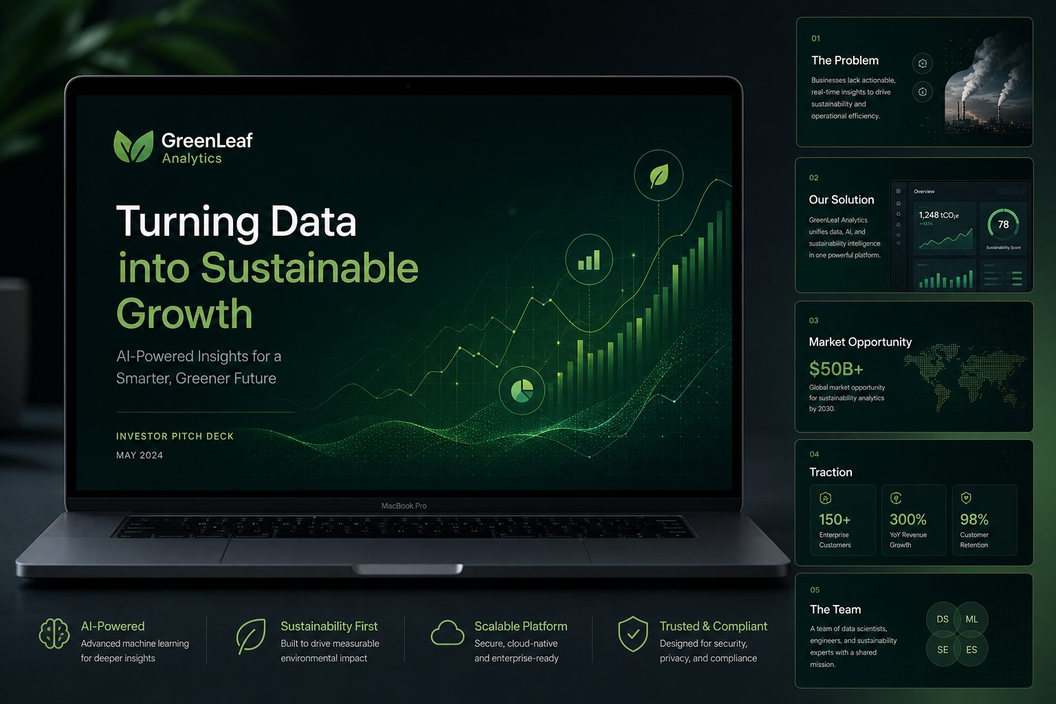 GreenLeaf Analytics investor pitch deck